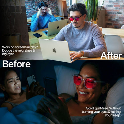 Flow® Unisex Red Lens Blue Light Glasses