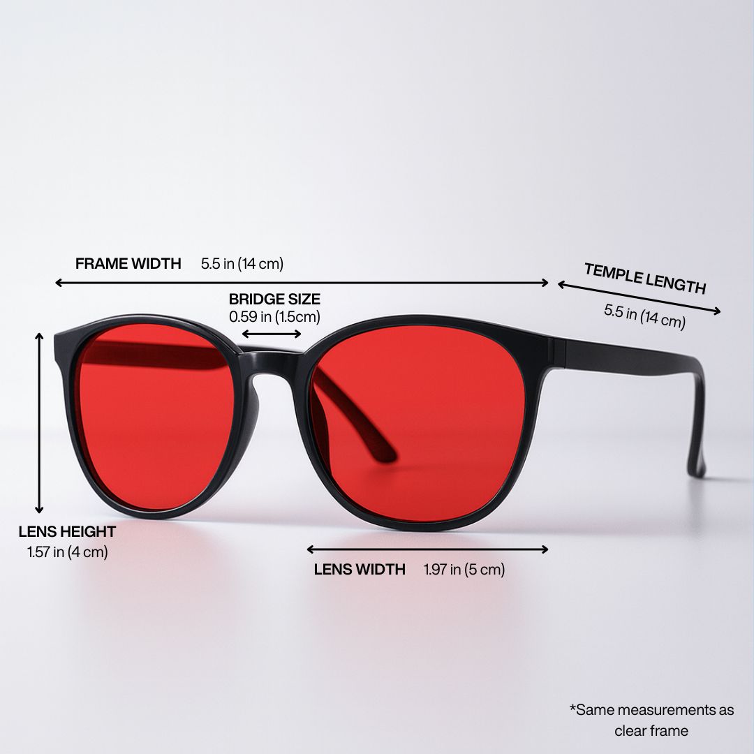 Flow® Unisex Red Lens Blue Light Glasses